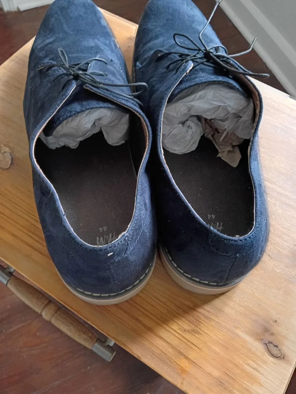 H&M Navy Suede Chukka Boots